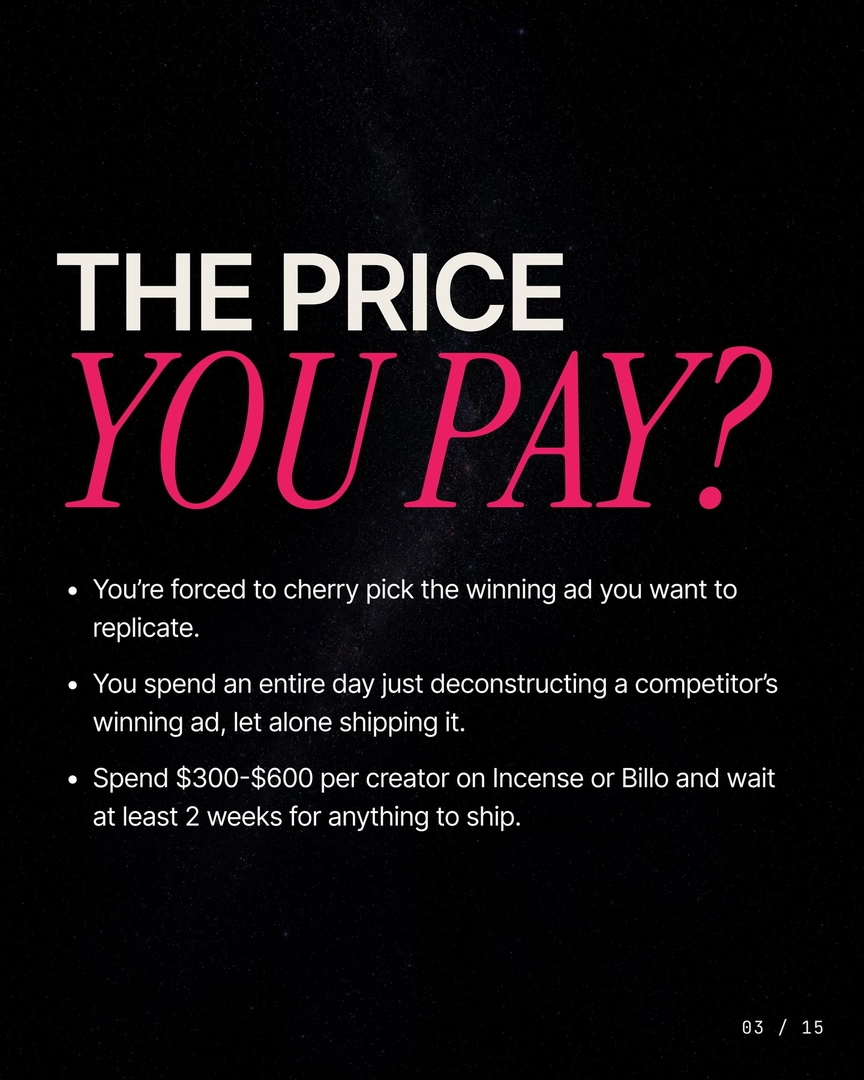 See what the invideo agent can actually read in a competitor ad — and what it can't